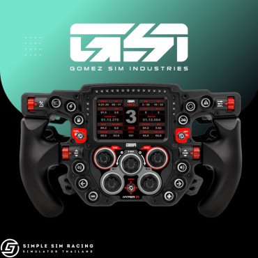 GSI Gomez Sim Industries Hyper P1 Formula Wheel Carbon Fiber 6 Paddles (Scarlet)