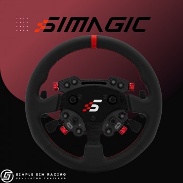 Simagic GT Pro Hub with Round Wheel Leather (Knob Edition)