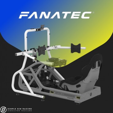 Fanatec Clubsport Cockpit Monitor Stand Triple Monitor Expansion Kit (White)