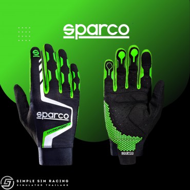 Sparco Hypergrip Plus Gaming Gloves (Green)